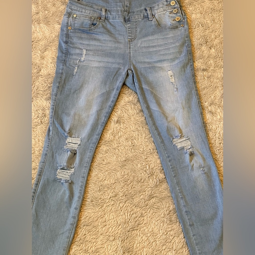 Distressed overalls, Fashion Nova, Size Small - Picture 14 of 15